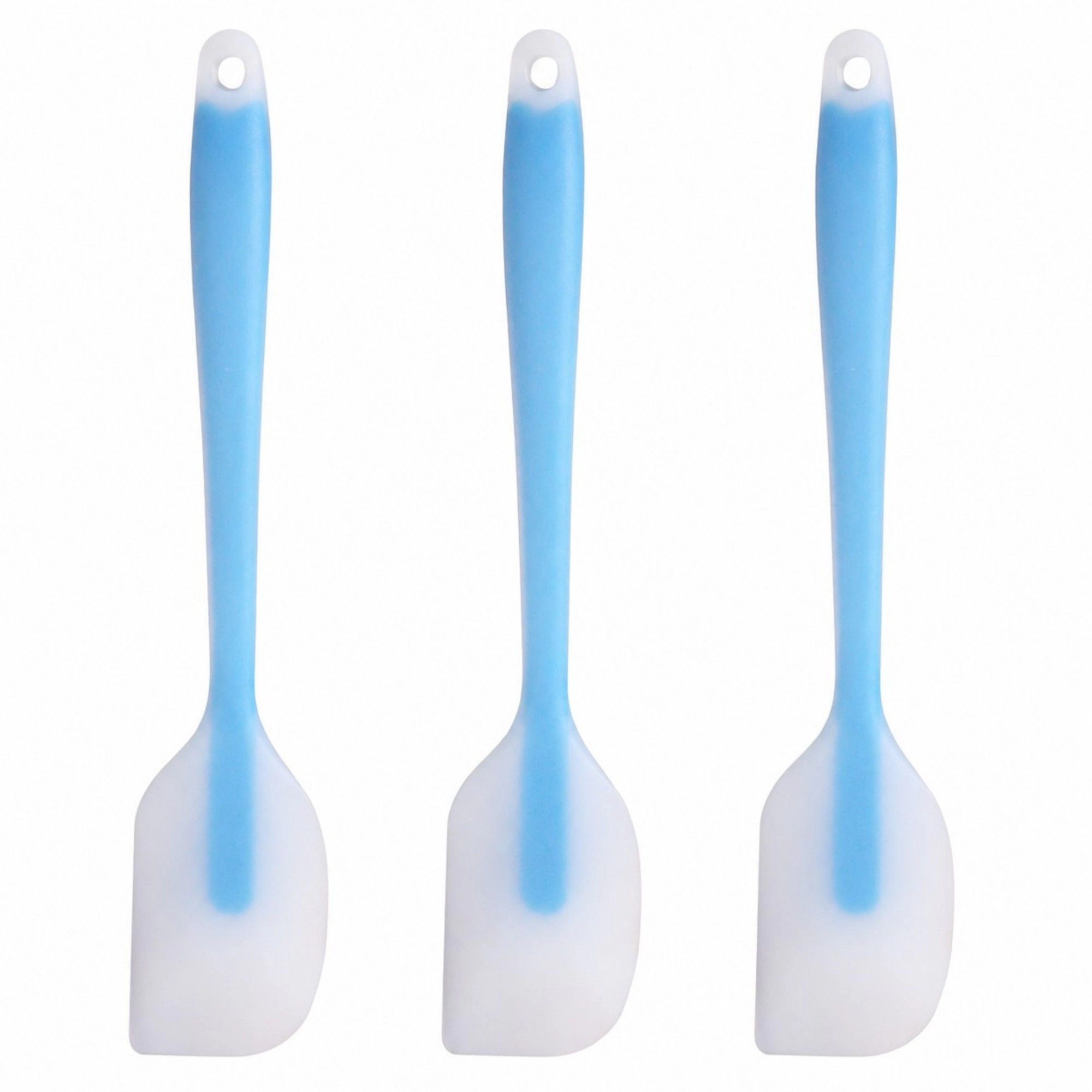 Alilang Women 3-Piece Silicone Spatula Set with Handle, Flexible and Durable Kitchen Tools for Cooking Baking