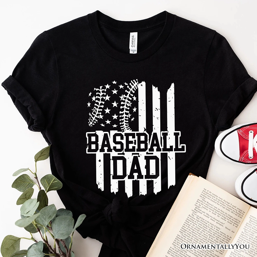 OrnamentallyYou Mens Baseball Dad T-Shirt