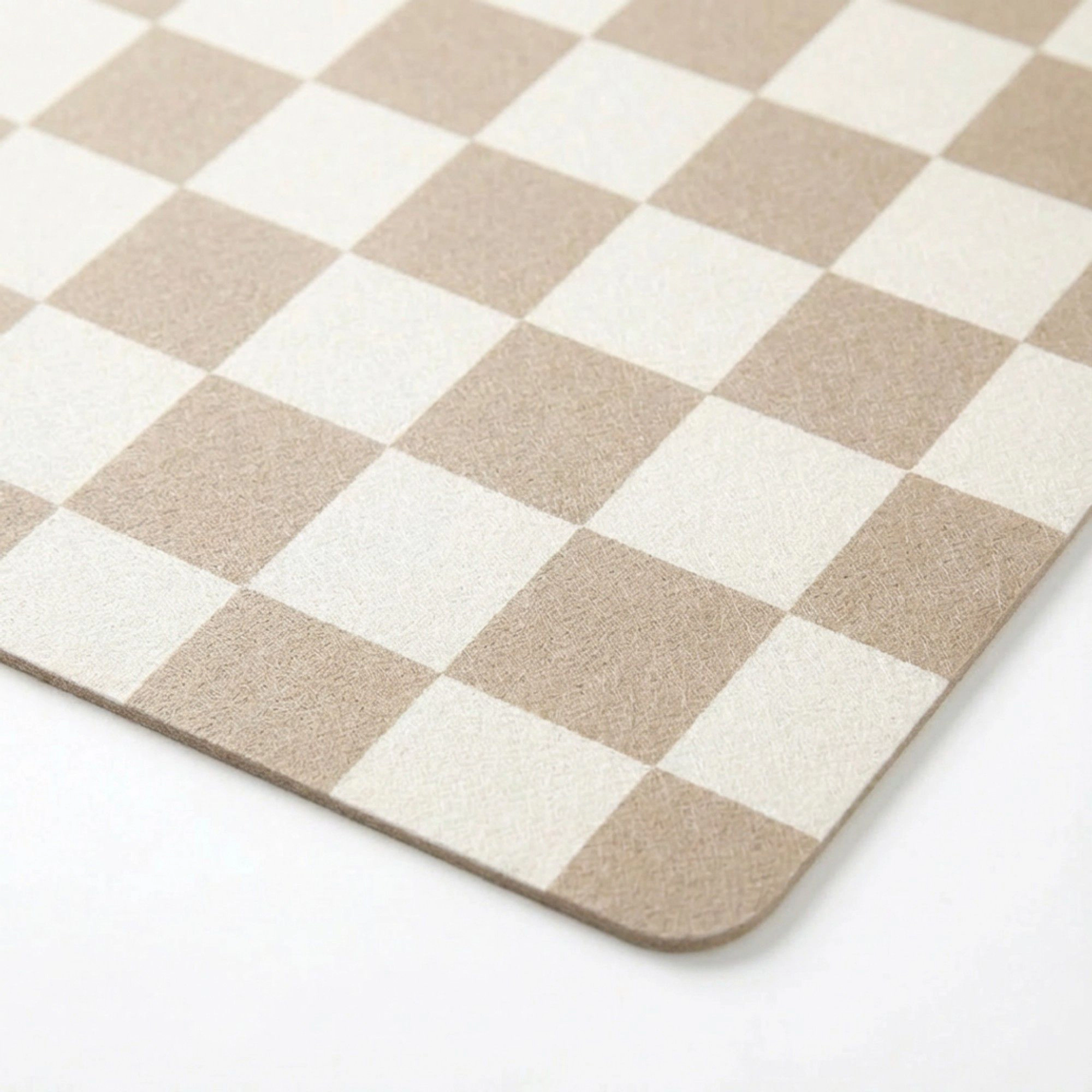 Alilang Unisex Checkered Kitchen Sink Faucet Splash Guard Mat Absorbent Countertop Protector 2 Pack Set