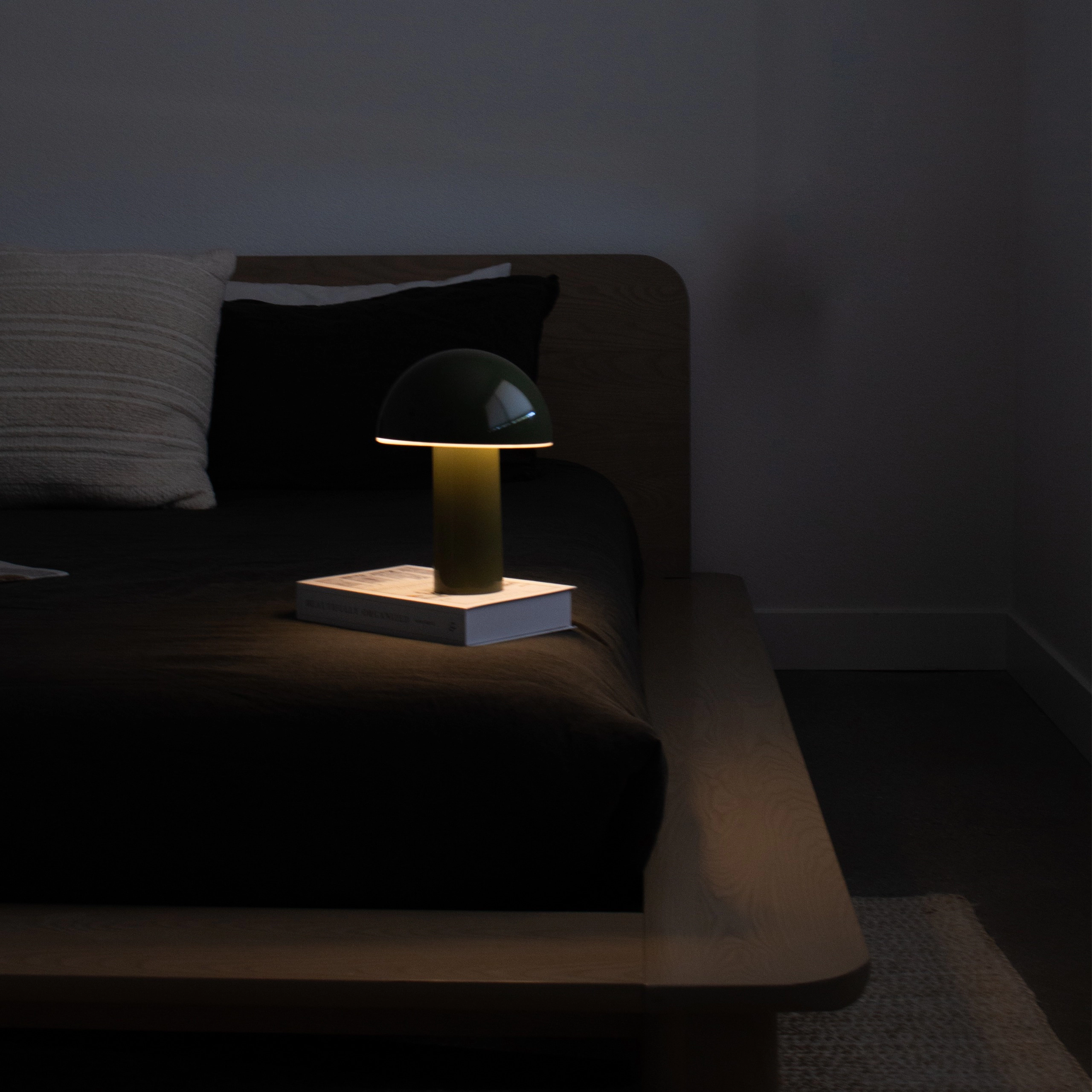 Brightech Celia Portable Mushroom Table Lamp