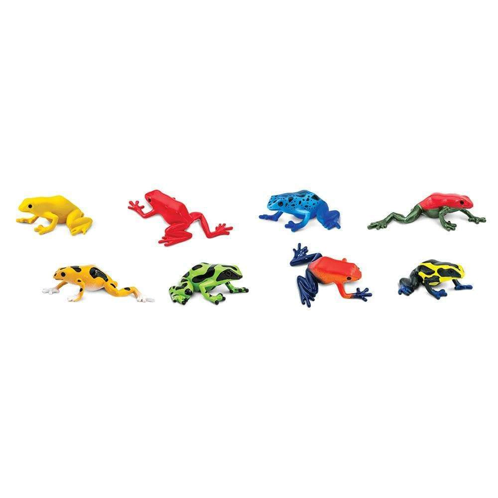 Safari Ltd. - Poison Dart Frogs TOOB - contains 8 Mini Figurines