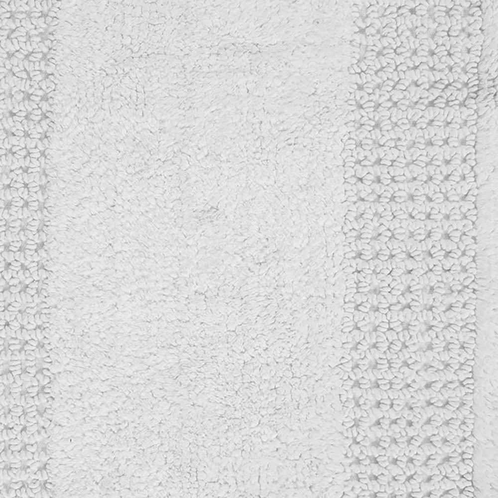 Perthshire Platinum Collection Beautiful Cotton Bath Rug Features Classic Racetrack Design Rug 17" X 24" Ivory