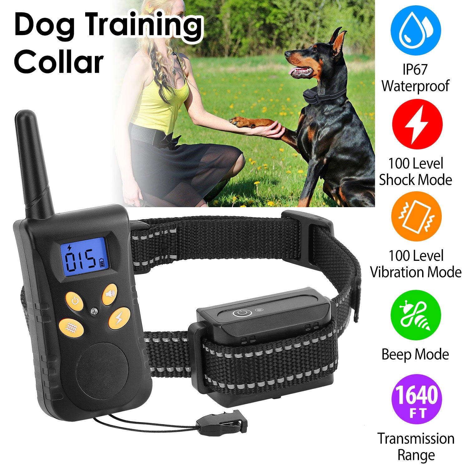 GBruno Waterproof Dog Training Collar With Remote