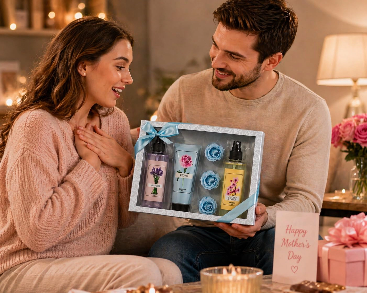 Freida & Joe Lavender, Peony & Cherry Blossom 6-Piece Body Mist and Lotion Set