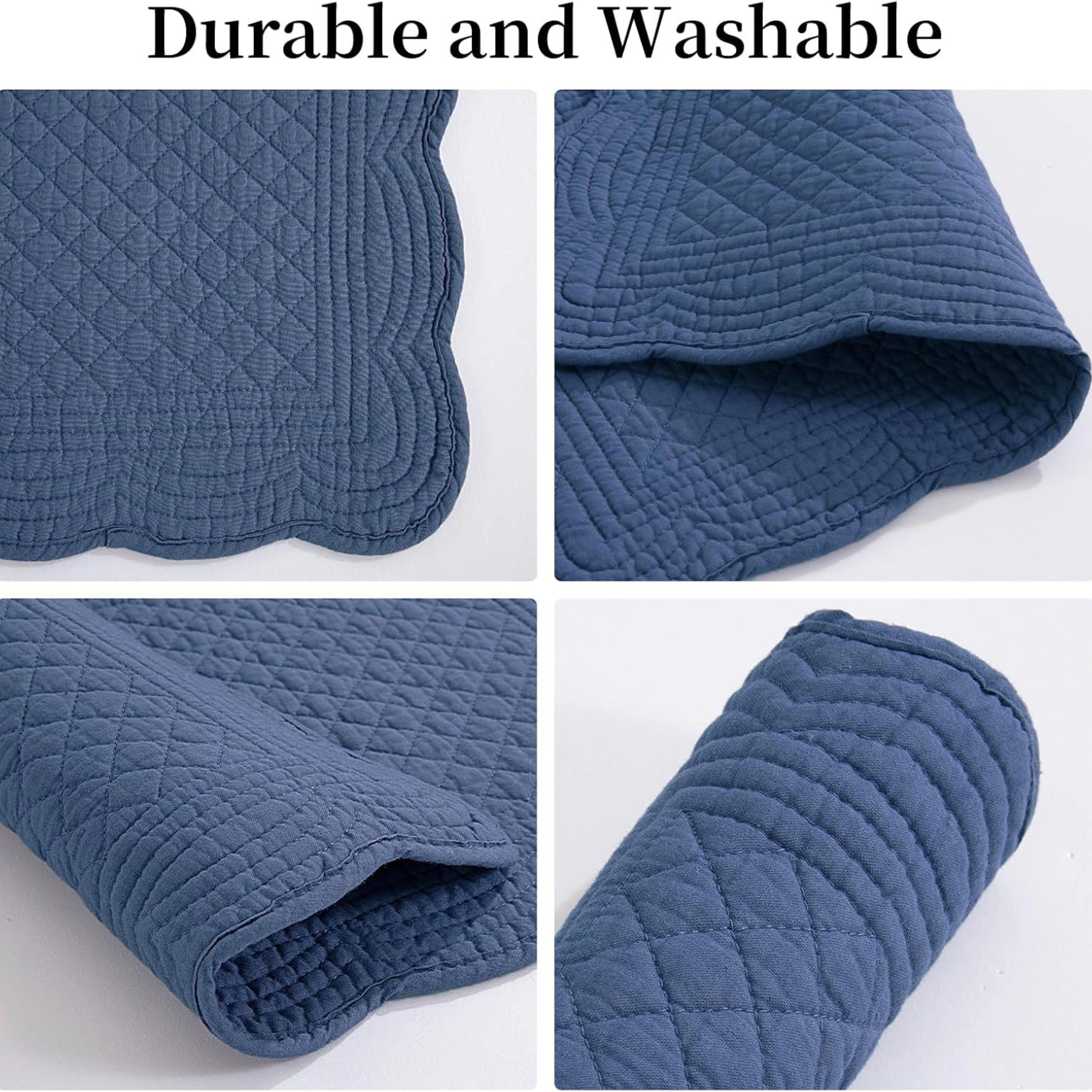Stock Preferred Pack of 6 Cotton Washable Rectangular Placemats 13x18 Inch