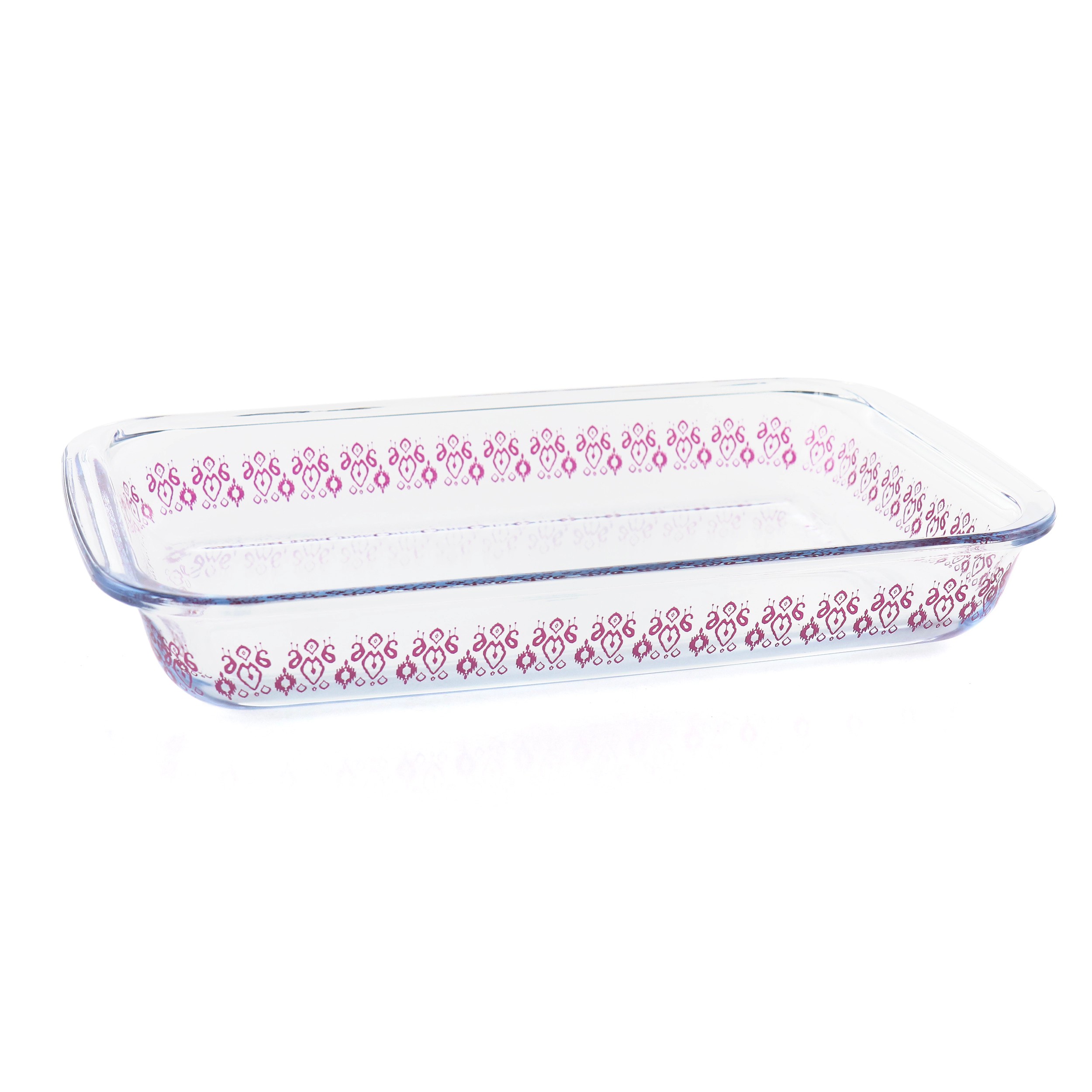 Spice By Tia Mowry 2.3 Quart Spicy Cloves Glass Rectangular Baker