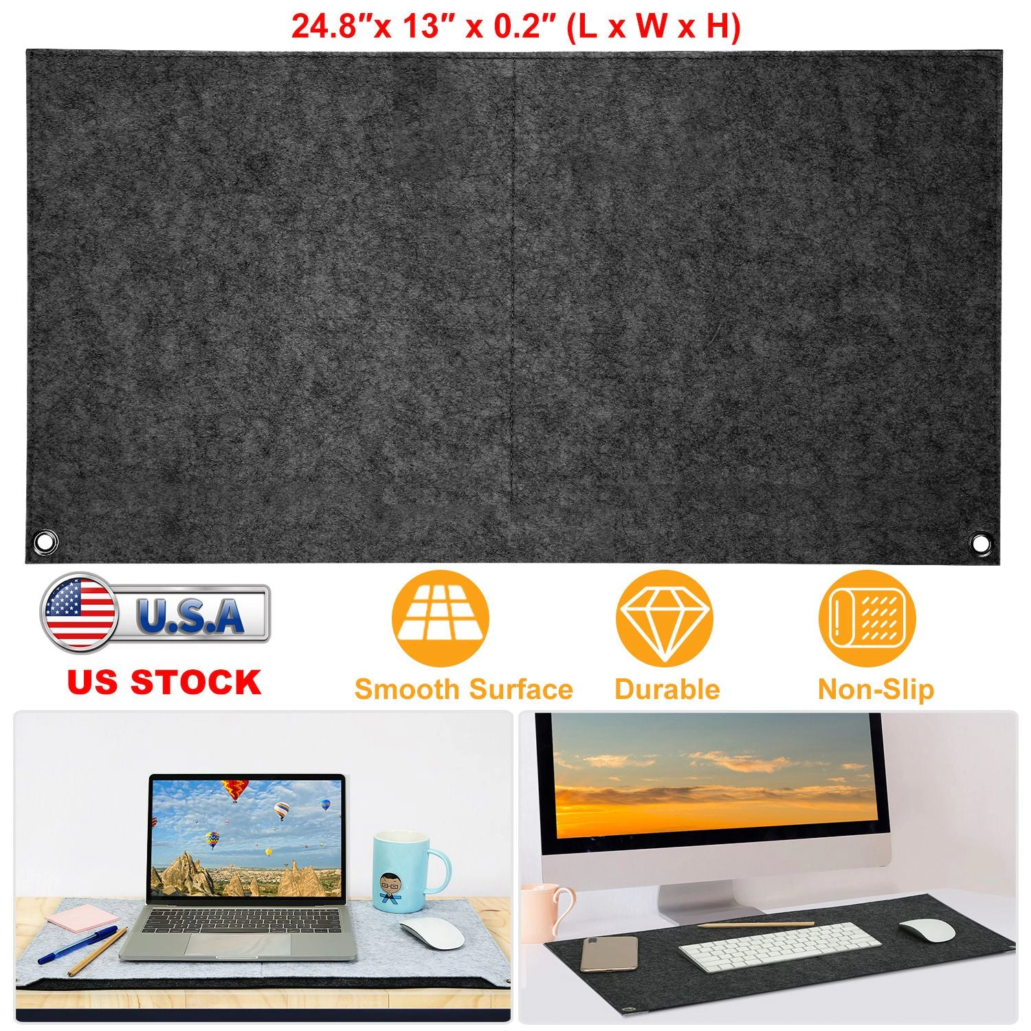 GBruno Felt Extended Gaming Mouse Pad
