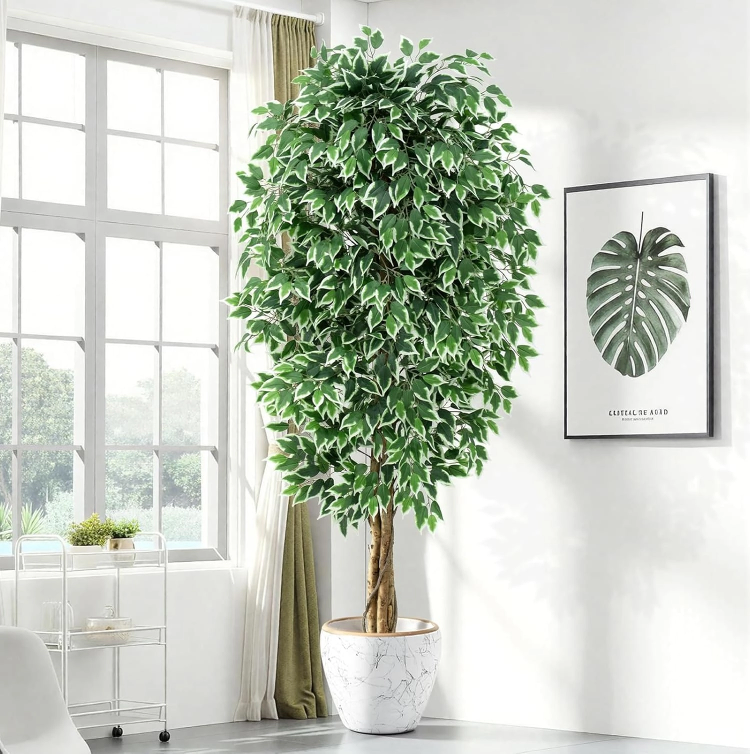 Whimsy Toys 7ft Large Ficus Artificial Trees