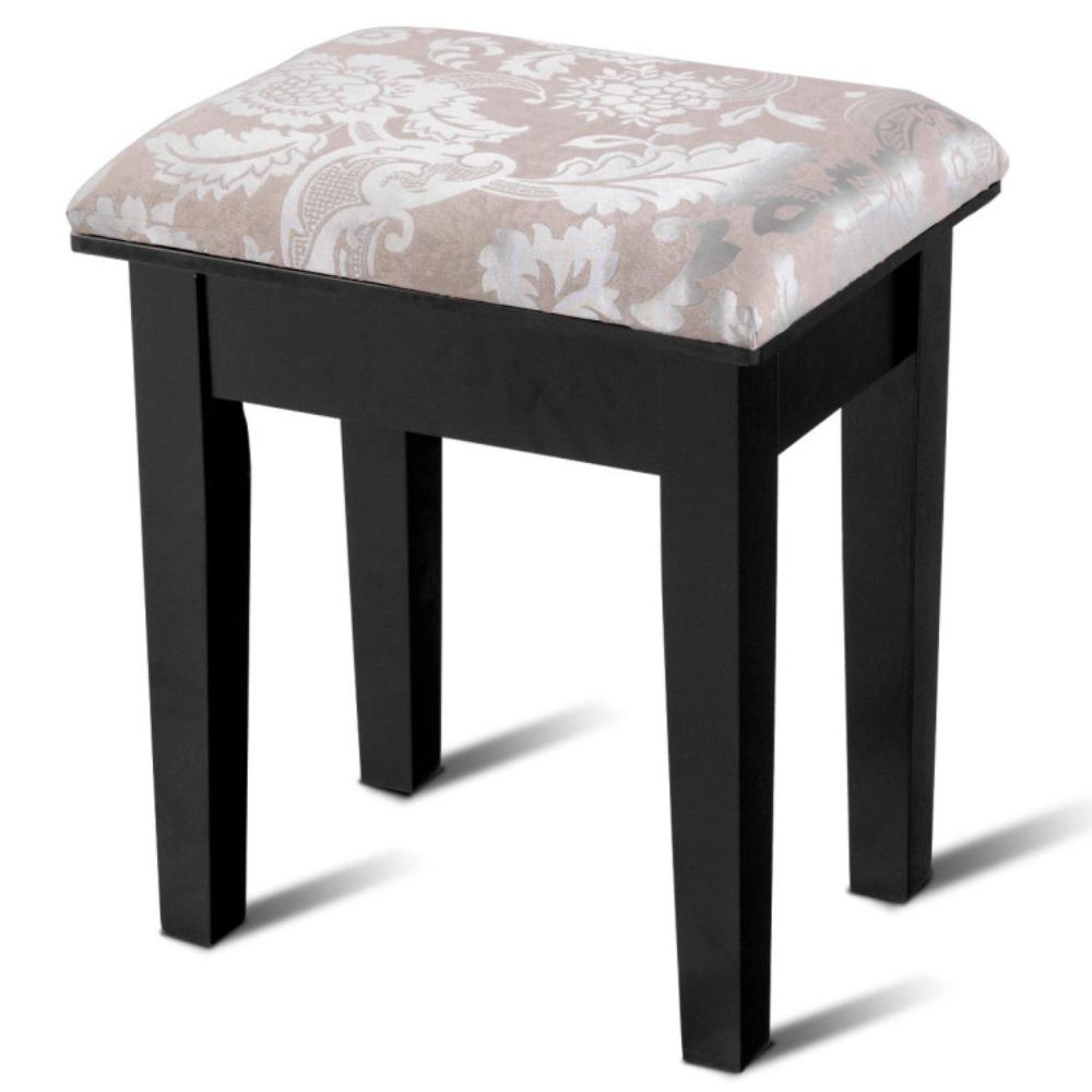 Hivvago Vanity Dressing Table Stool Set With Large Makeup Mirror