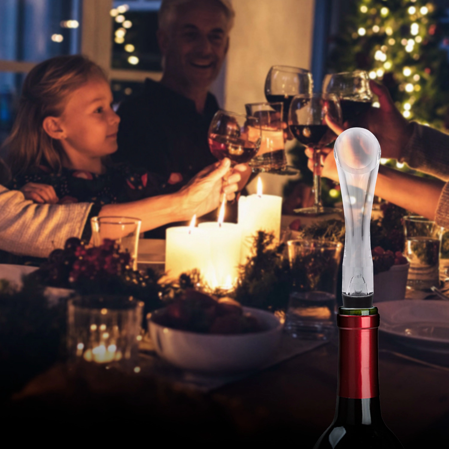 GBruno In-Bottle Wine Aerator Pourer With Drip Stopper