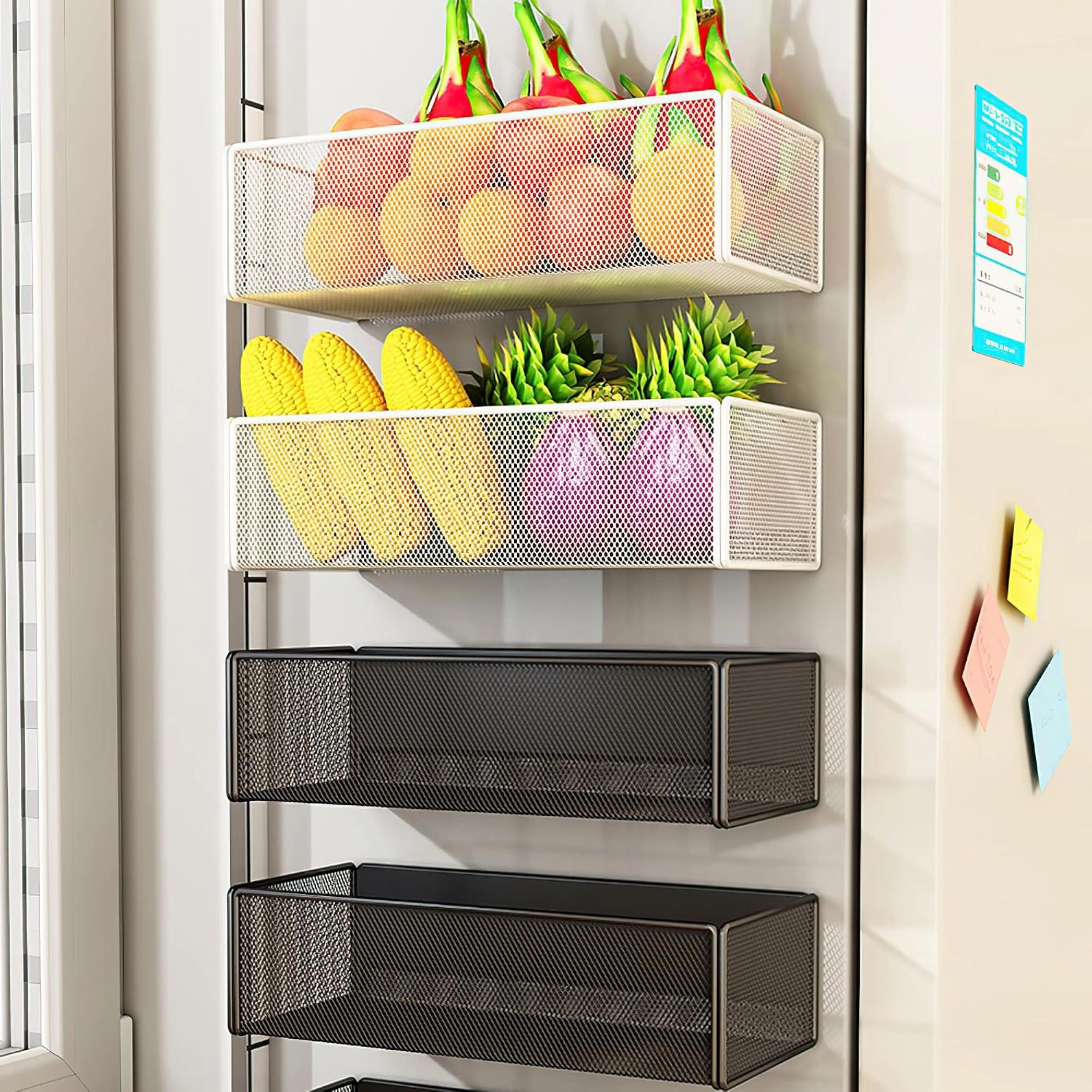 Stock Preferred Magnetic Metal Storage Shelf Basket Organizer
