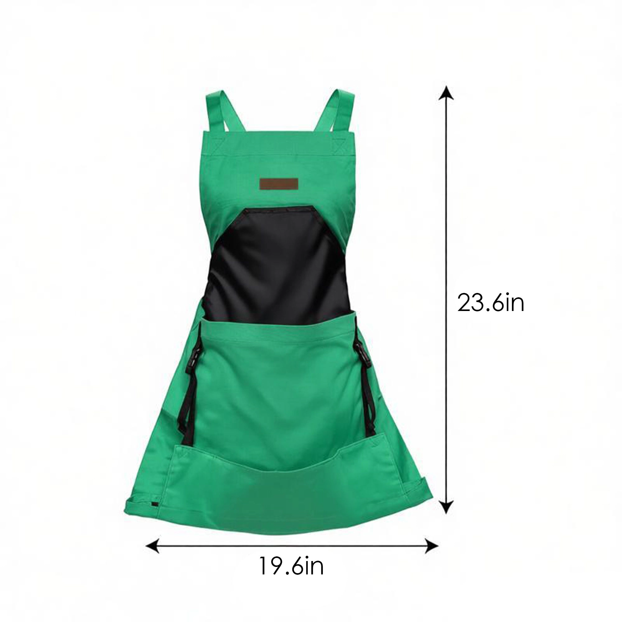 Alilang Women Full Coverage Gardening Apron with Large Harvest Pocket Oxford Fabric for Yard Fruit Picking