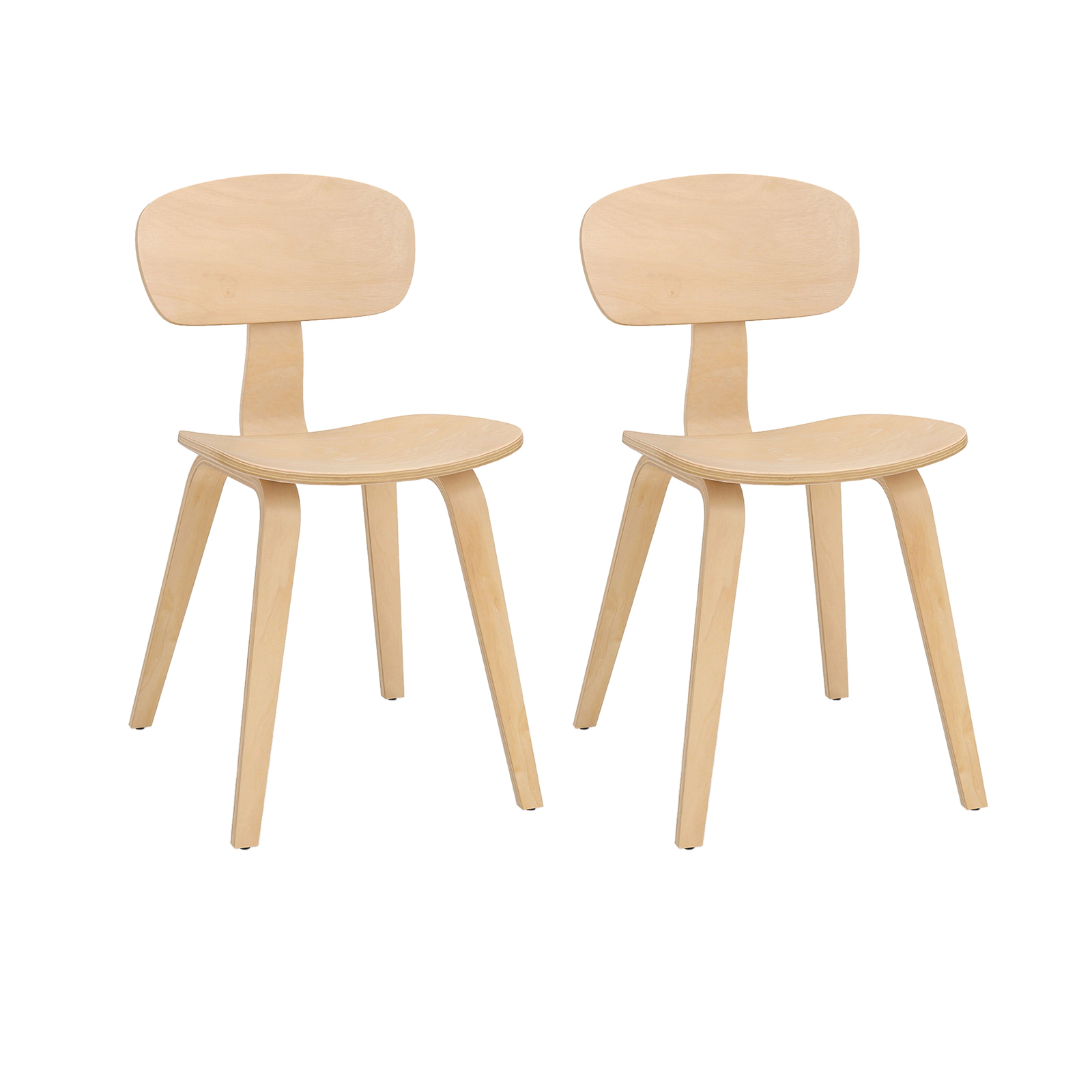 LJG Modern Dining Chair Set of 2 with Wide Seat