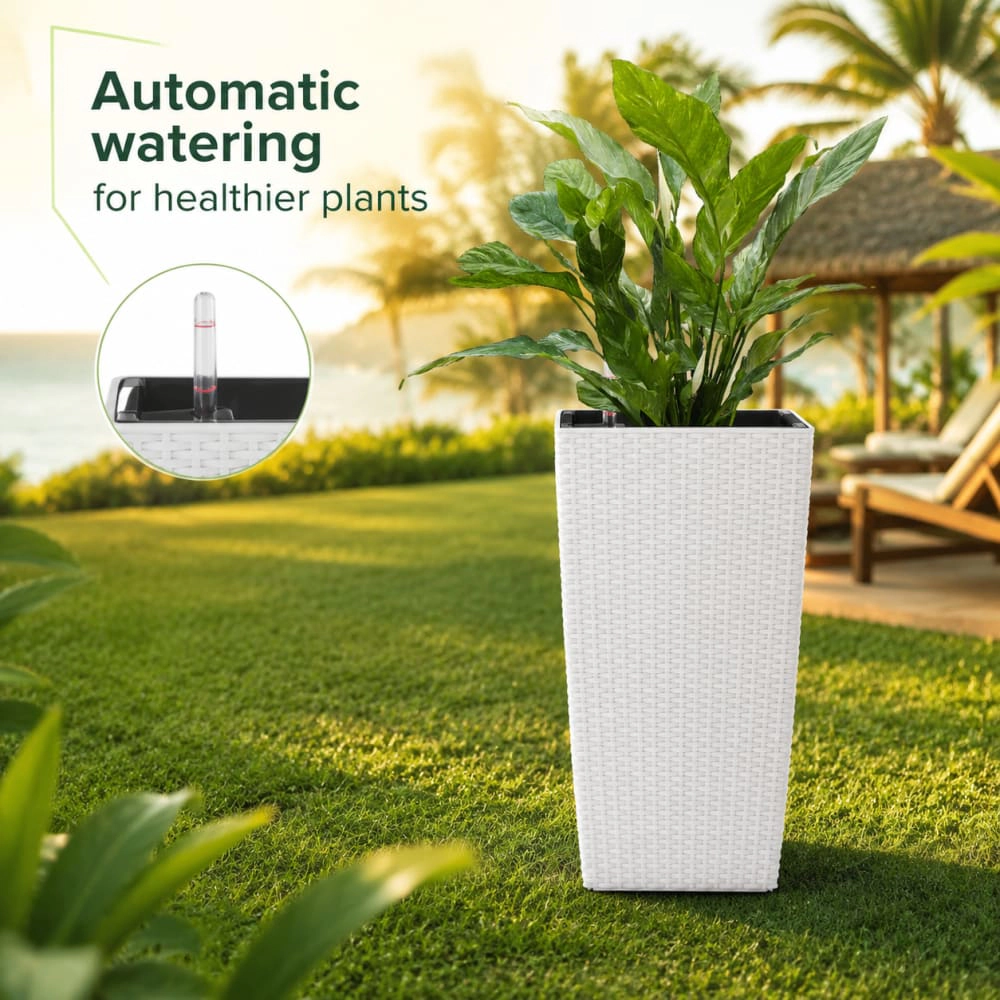 WOW PIONEER Tall Cylindrical Polypropylene Planter