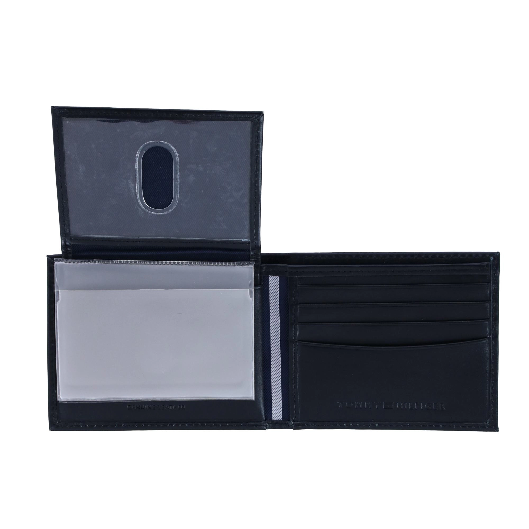 Tommy Hilfiger Men's Leather Dore Passcase Bifold Wallet