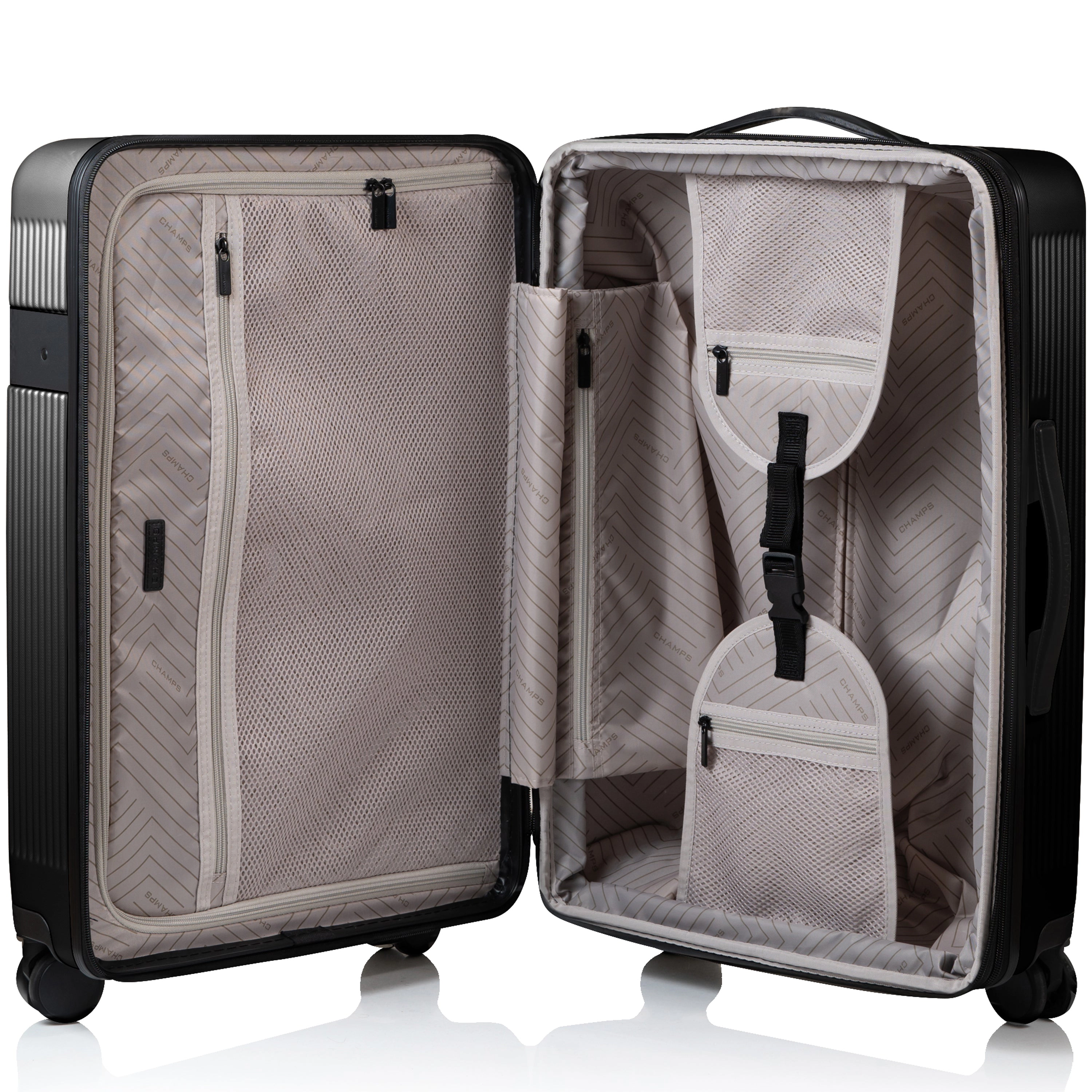 CHAMPS Onyx II Collection Hardside Medium Check-in Luggage