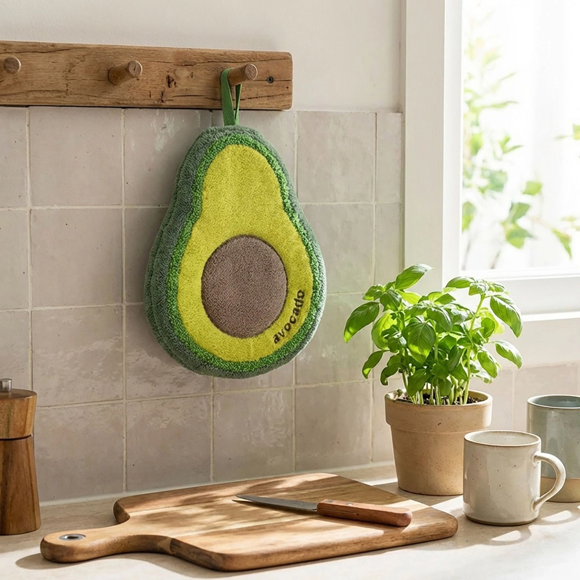 Alilang Unisex 3 Pack Hanging Hand Towels Cute Fruit Shape Kitchen Bathroom Quick Dry Decorative Cleaning