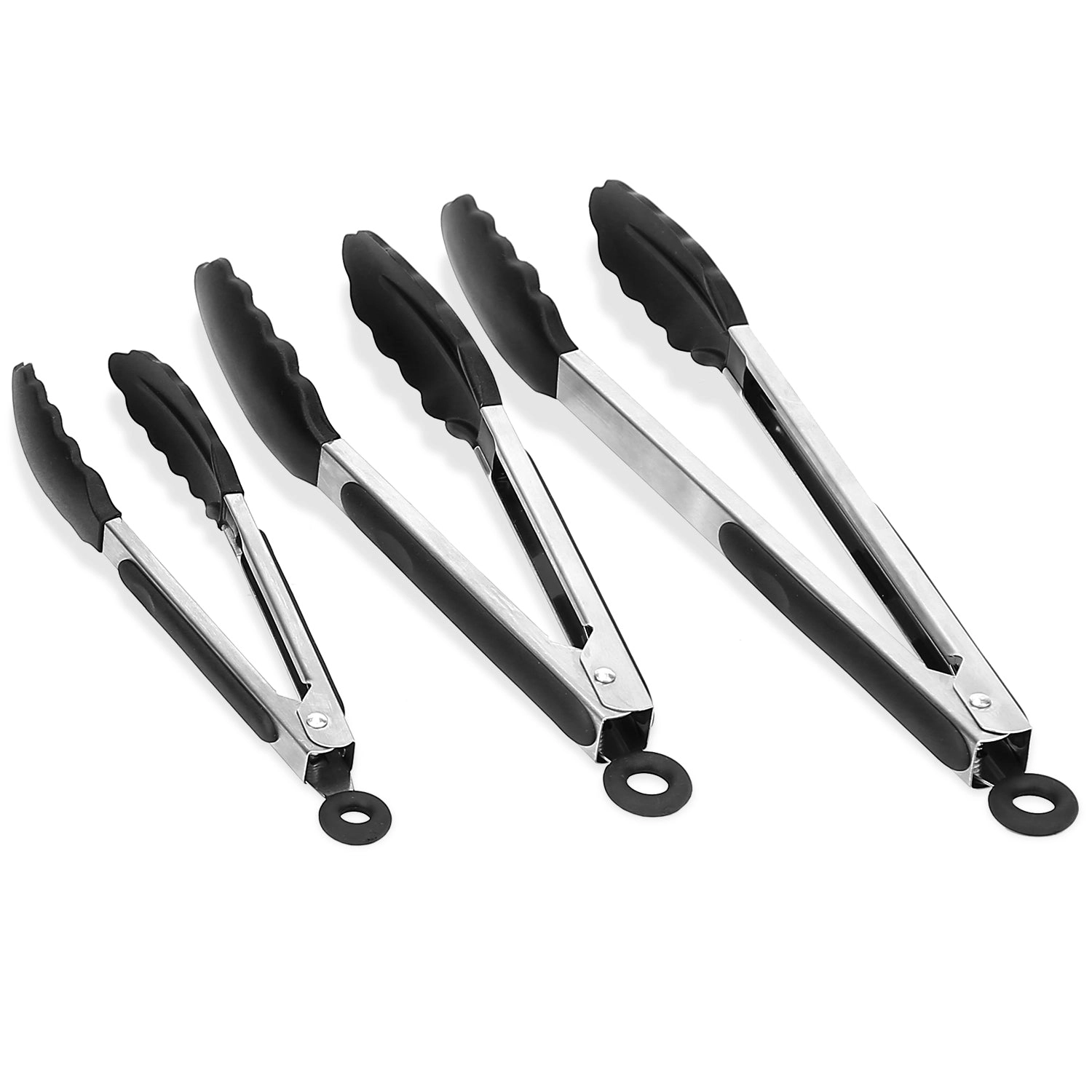 GBruno 3-Piece Stainless Steel Kitchen Tongs