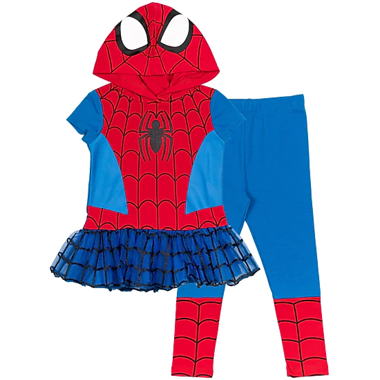 Marvel Girls' Cosplay Hooded Tee and Leggings Set