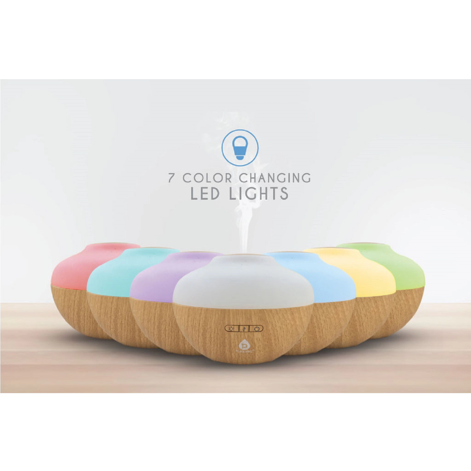 Pursonic Unisex Ultrasonic Aromatherapy Diffuser & Essential Oil Set – 300ml Mist Humidifier with 3-Pack Essential Oils
