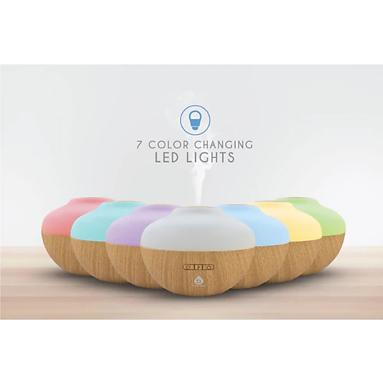 Pursonic Unisex Ultrasonic Aromatherapy Diffuser & Essential Oil Set – 300ml Mist Humidifier with 3-Pack Essential Oils