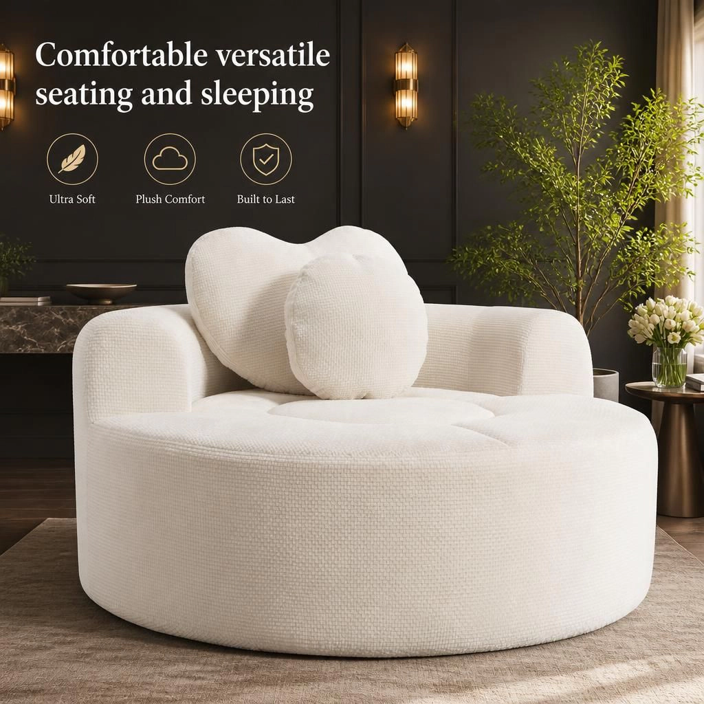 GOODSILO Convertible Multi-Functional Space Saving Upholstered Sofa Bed