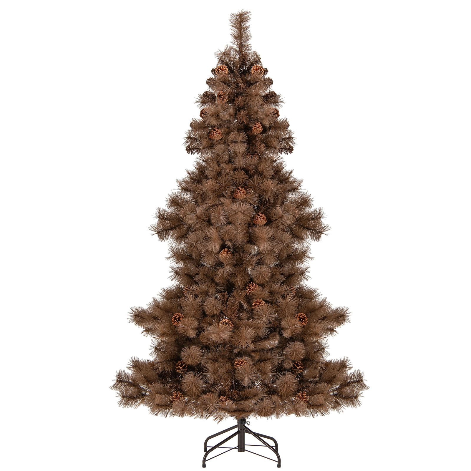 SlickBlue Chocolate Christmas Tree with 493 Branch Tips and 200 LEDs