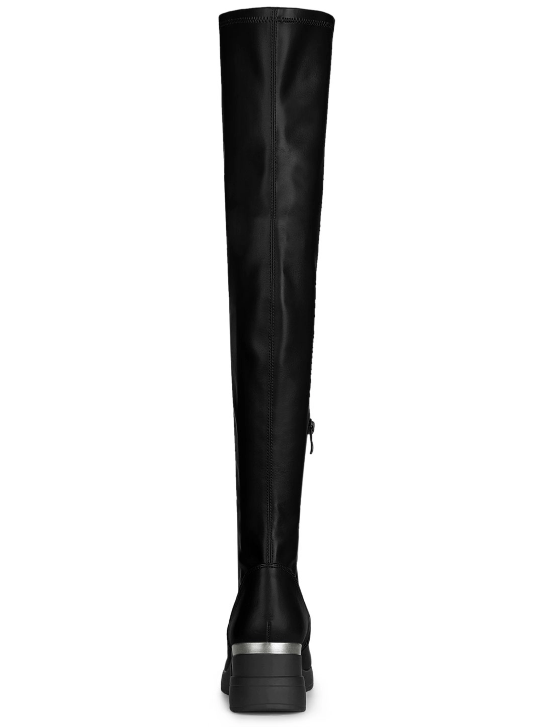 BLISSFUL STEP Women Platform Chunky Heels Over the Knee Wedge Thigh Boots