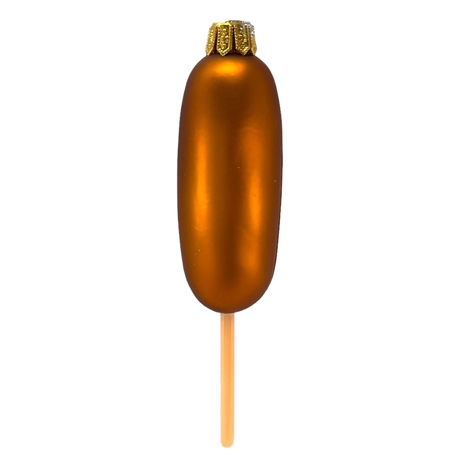 Pinnacle Peak Trading Company Corn Dog Food Polish Mouth Blown Glass Christmas Ornament
