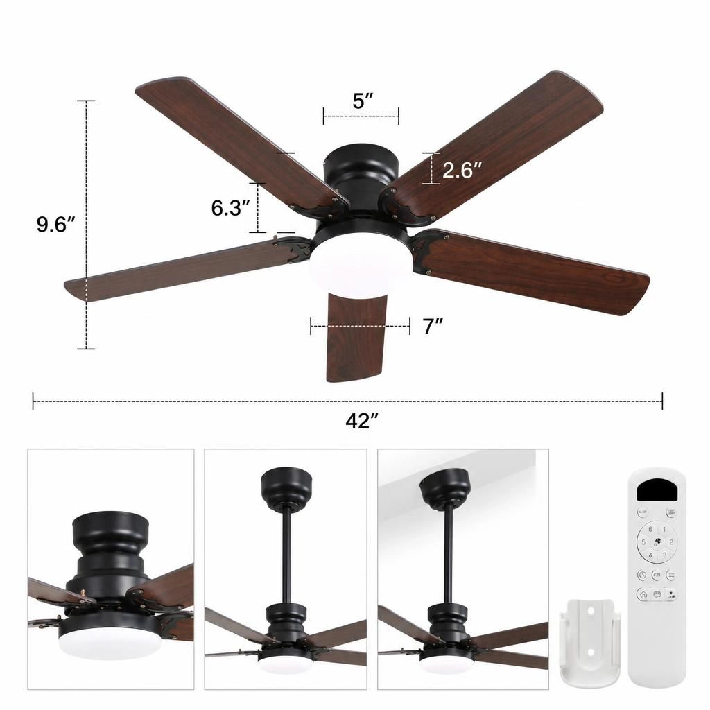 ELEMENT ACE Modern Low Profile Quiet Ceiling Fan