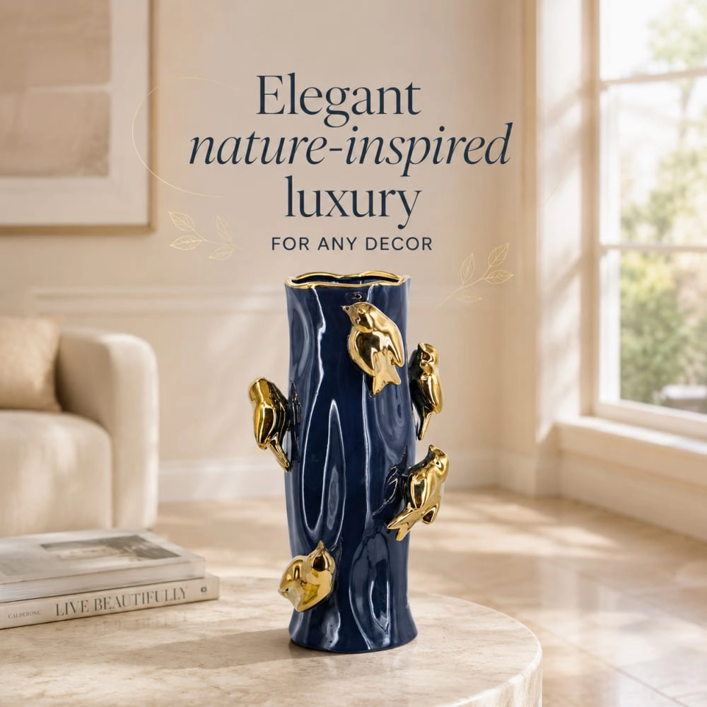 Toemoa Decorative Ceramic Flower Vase