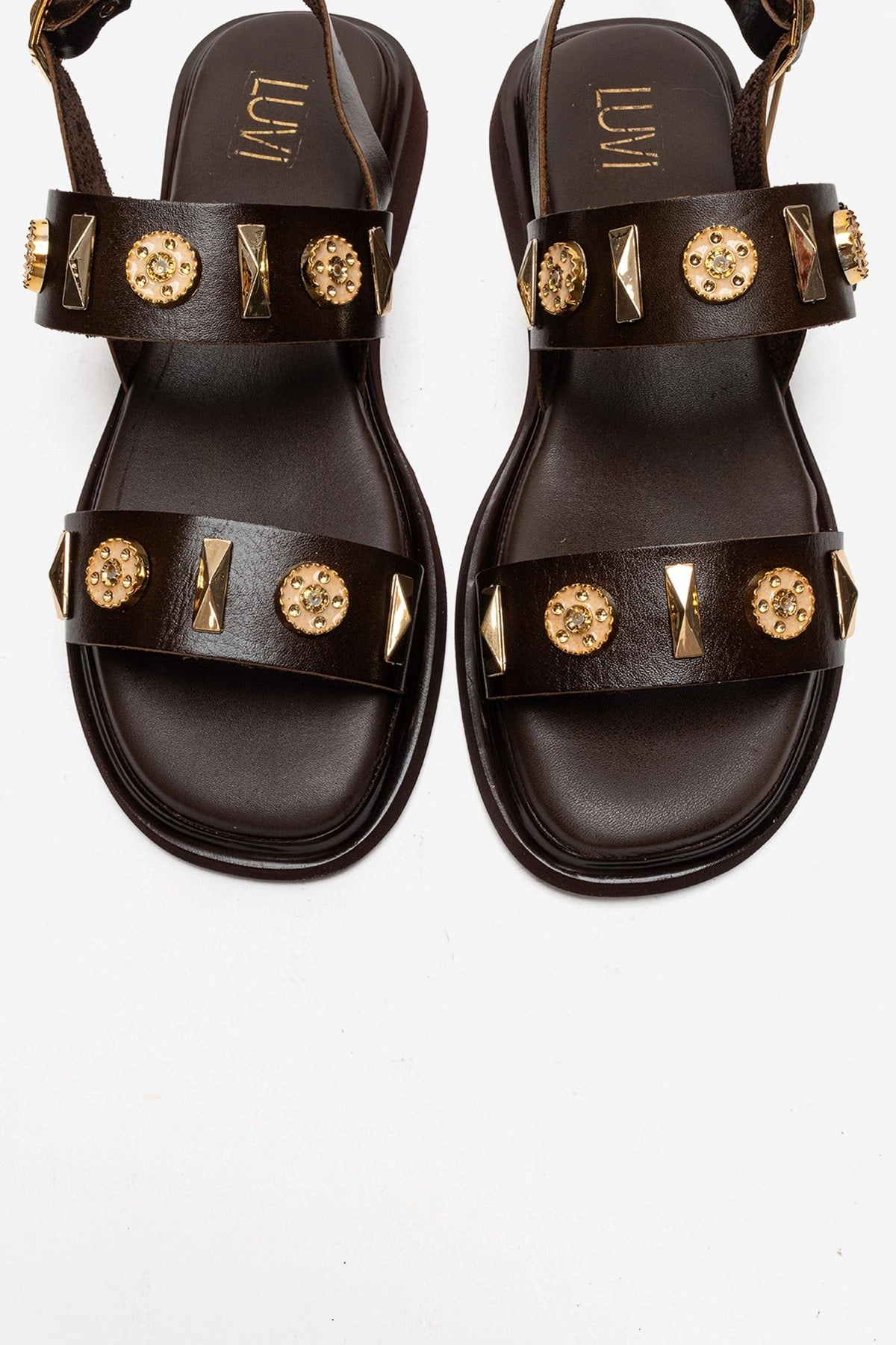 Forever & Always Womens Libera Leather Sandals
