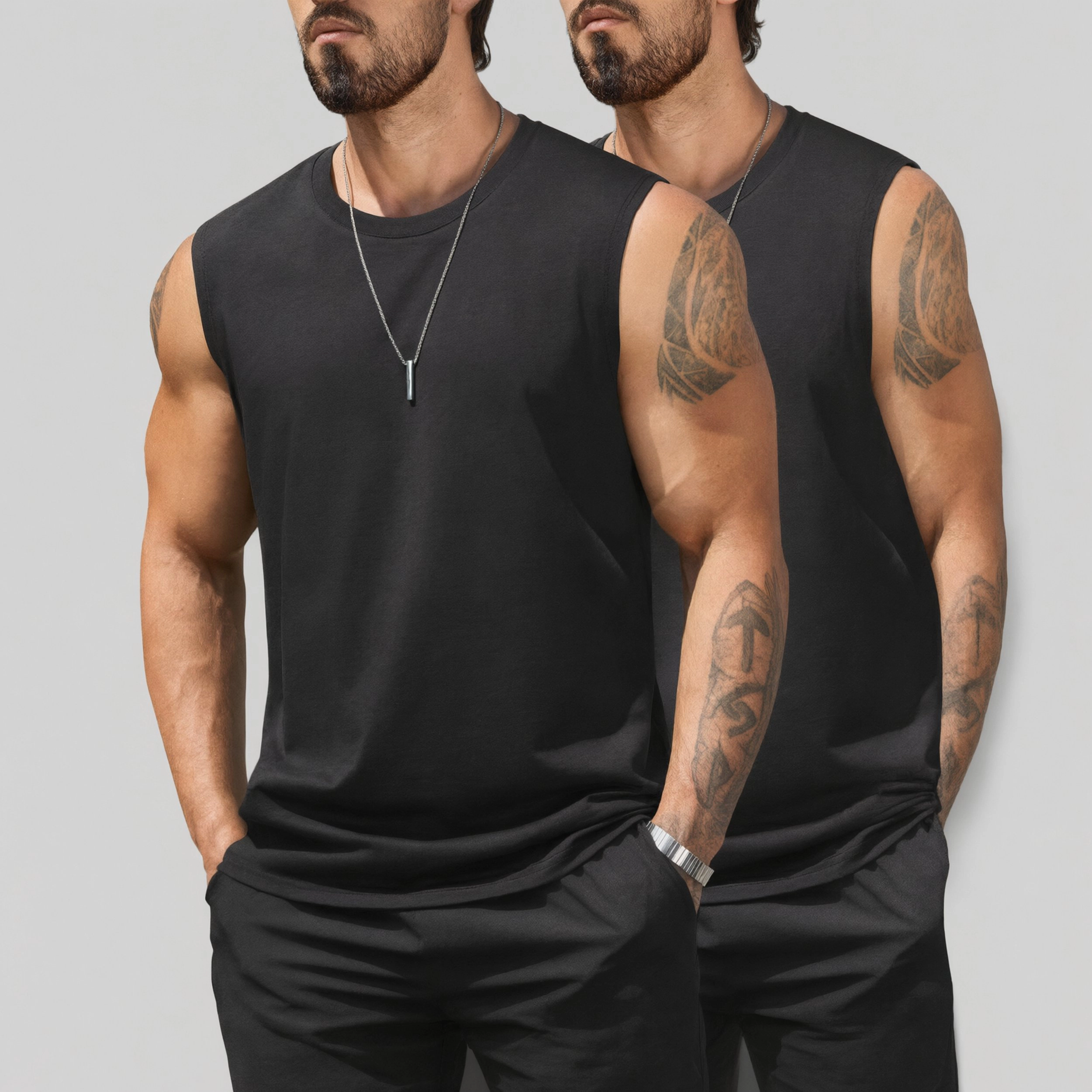 COOFANDY Men's Regular Fit Sleeveless Crew Neck Muscle T-Shirt