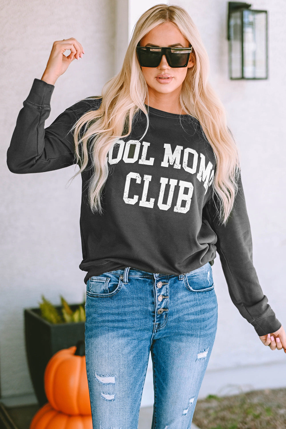 Threaded Pear Women's Islaira Club Drop Shoulder Sweatshirt