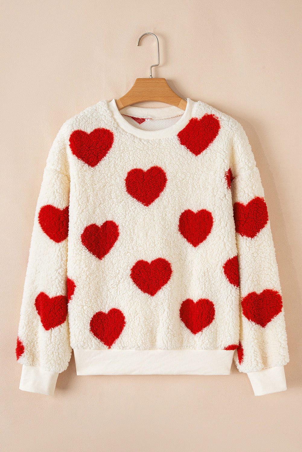 Threaded Pear Women's Emily Shoulder Crewneck Plush Sweatshirt