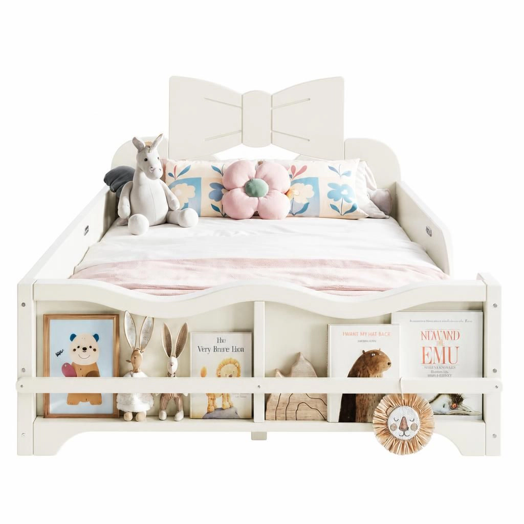 GOODSILO Twin Wooden Bed Frame
