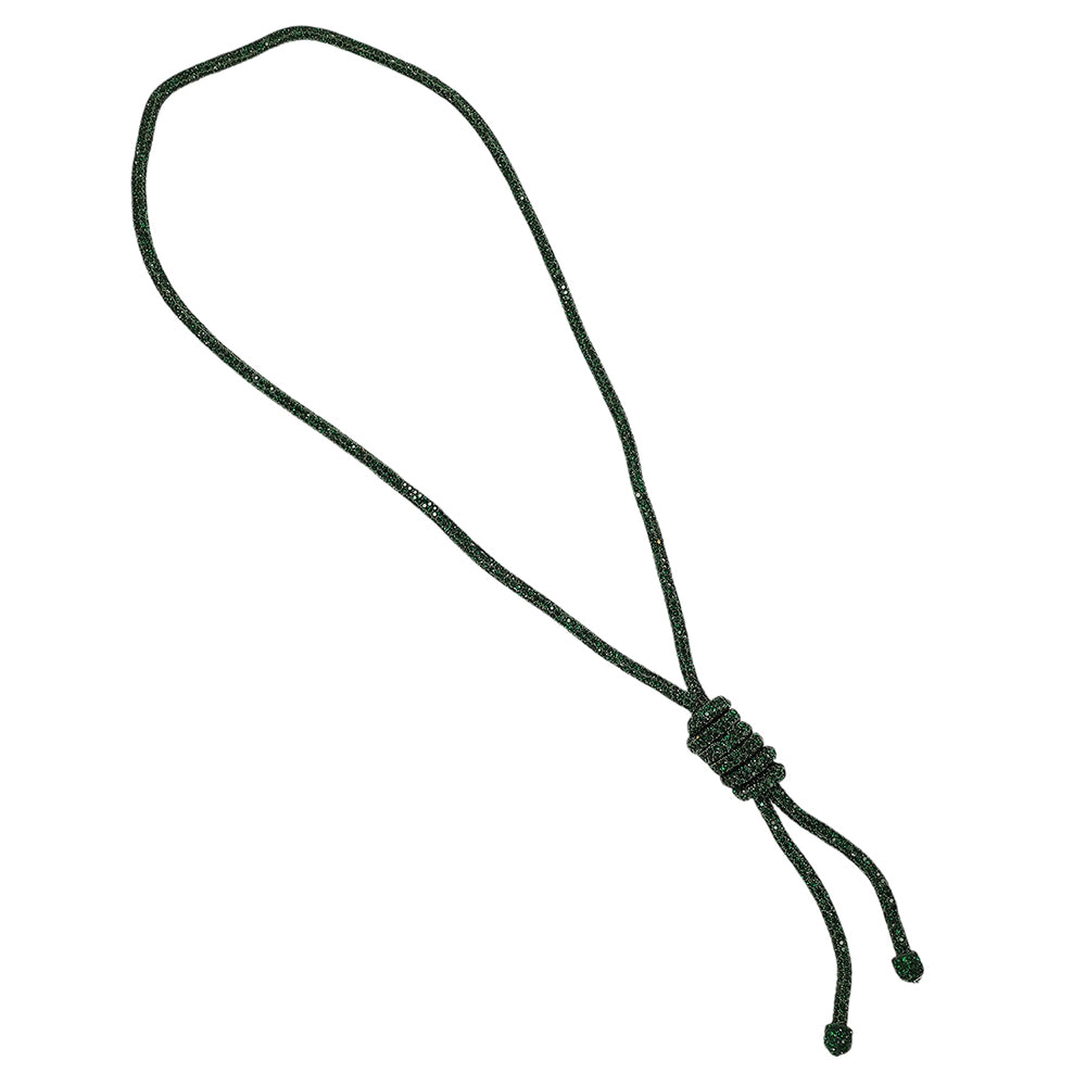 SOHI Women's Emerald Green the Jingle Sautoir Necklace