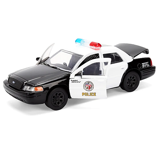 Jada Ford Crown Victoria "LAPD (Los Angeles Police Department) Black and White "The Fast and the Furious"