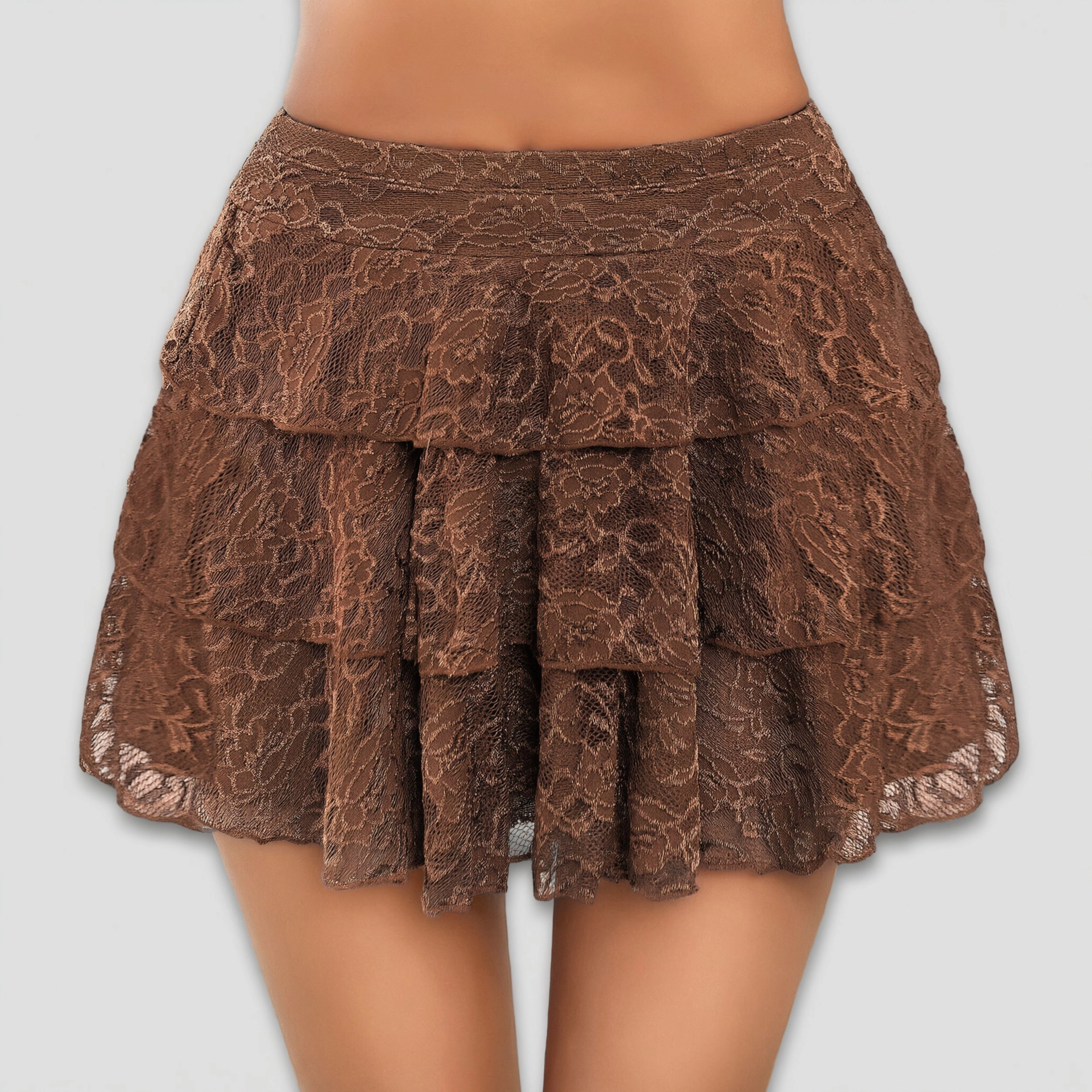 Avidlove Women's Lace Layered Ruffle Skort