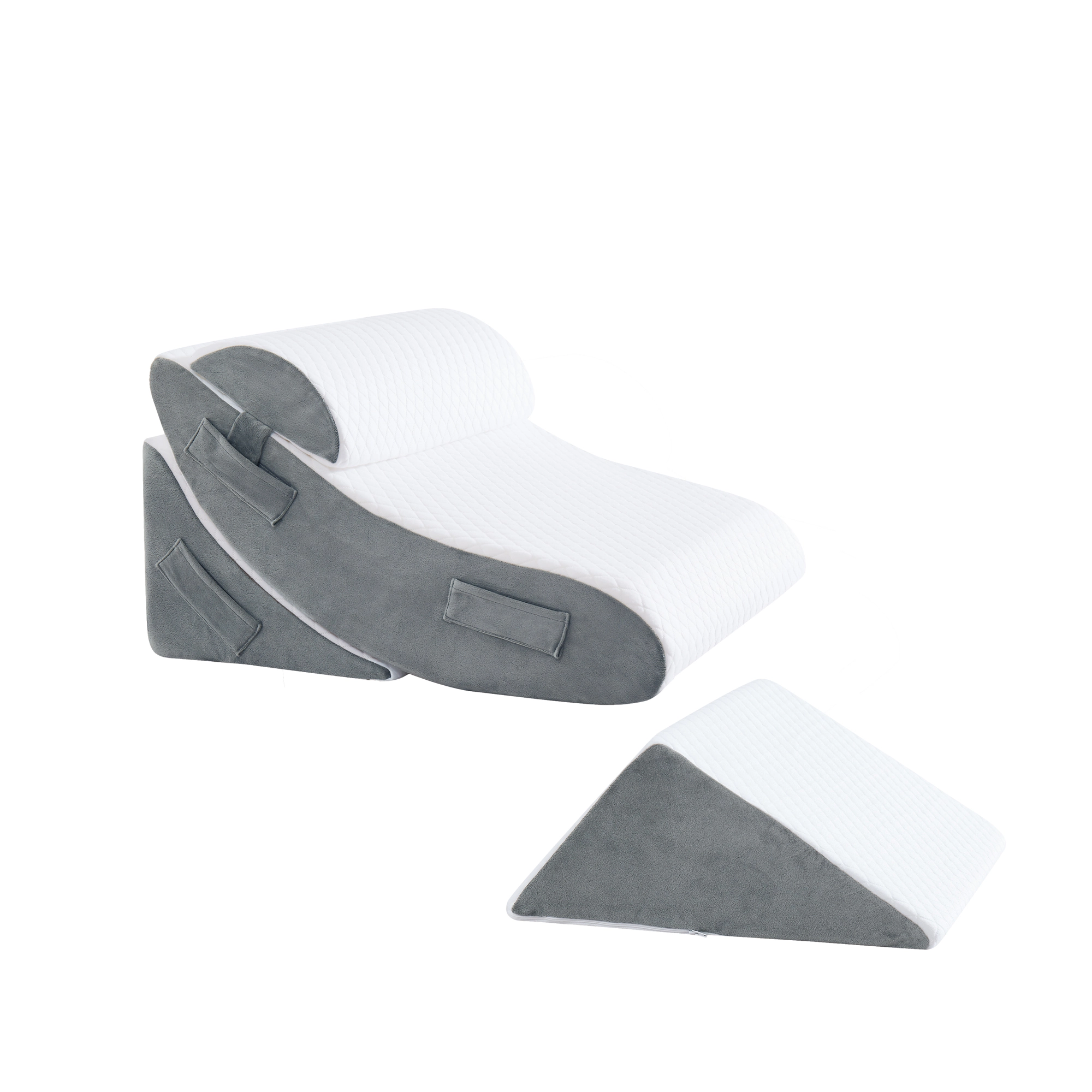 Sweet Home Collection -Piece Support Wedge Pillow Set with High Density Foam