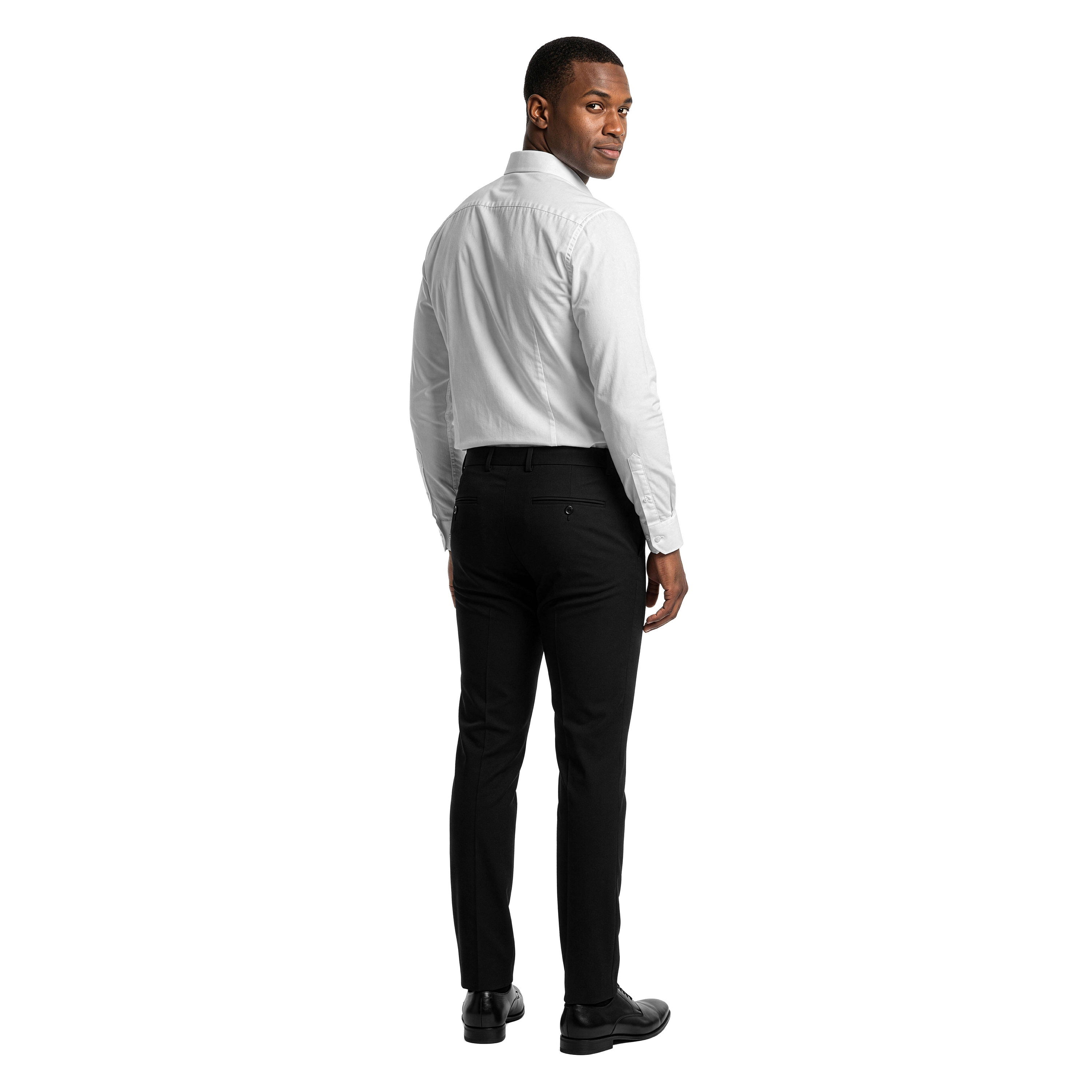 Tazzio Men's Hemmed Ultra-Slim Dress Pants, Flat Front