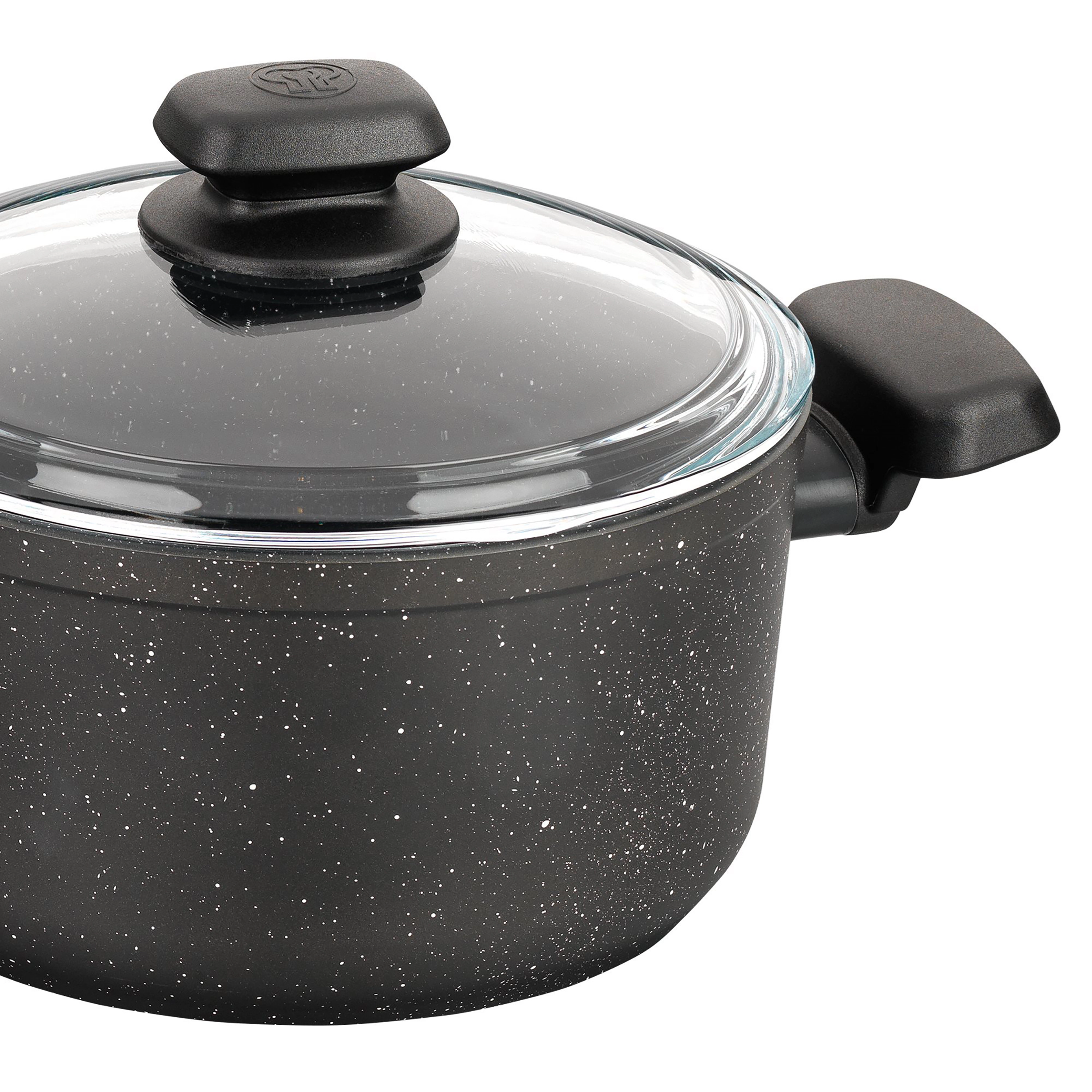 Korkmaz Ornella 2 Piece Liter Aluminum Nonstick Casserole Dish with Lid