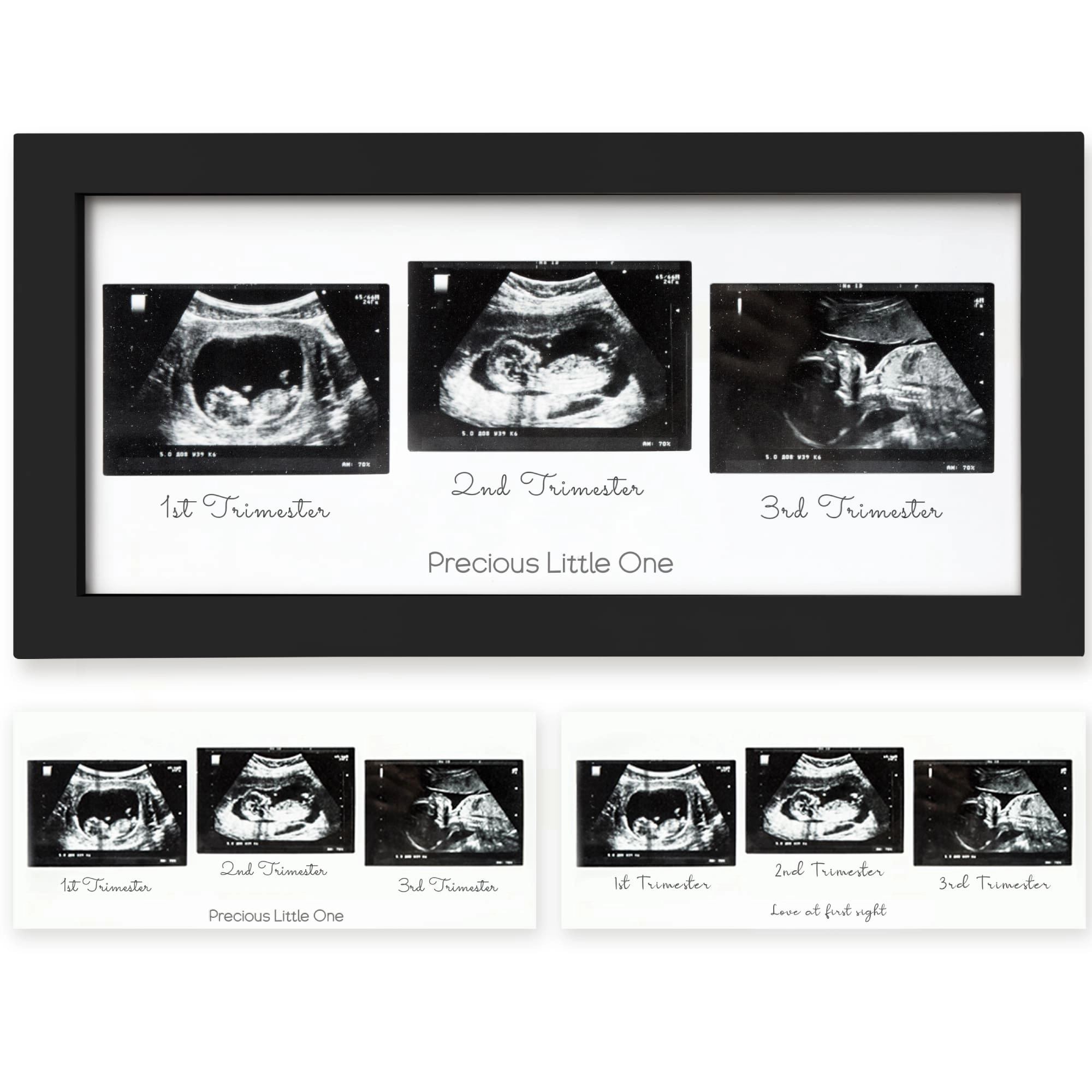 KeaBabies Trio Baby Sonogram Frame