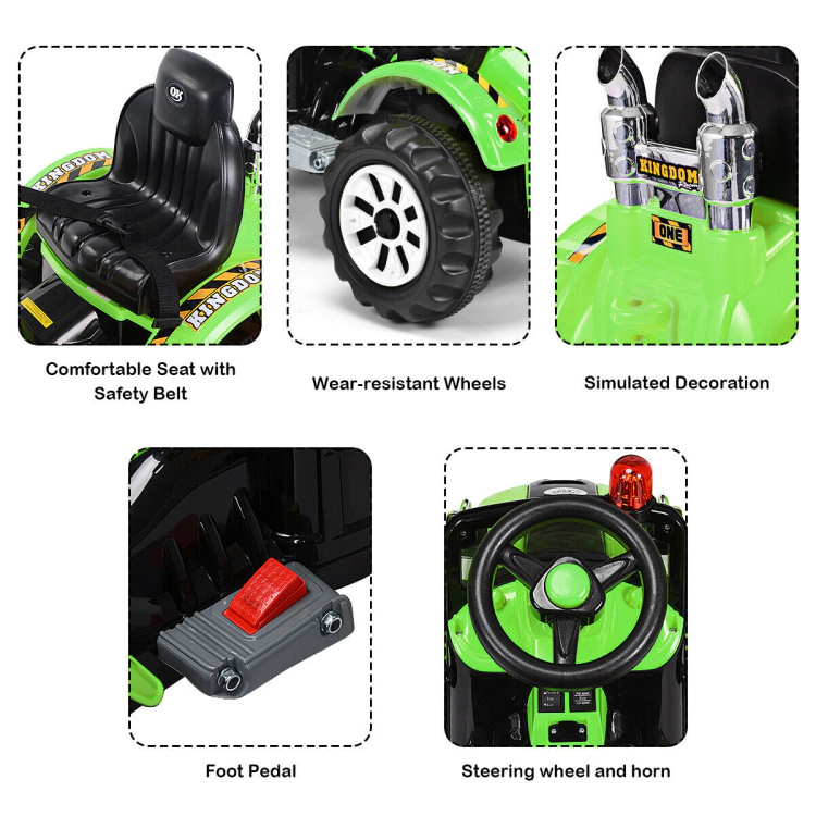 Hivvago 12 V Battery Powered Kids Ride on Dumper Truck
