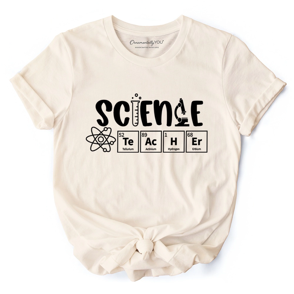 OrnamentallyYou Unisex Science Teacher Periodic Table Elements T-Shirt