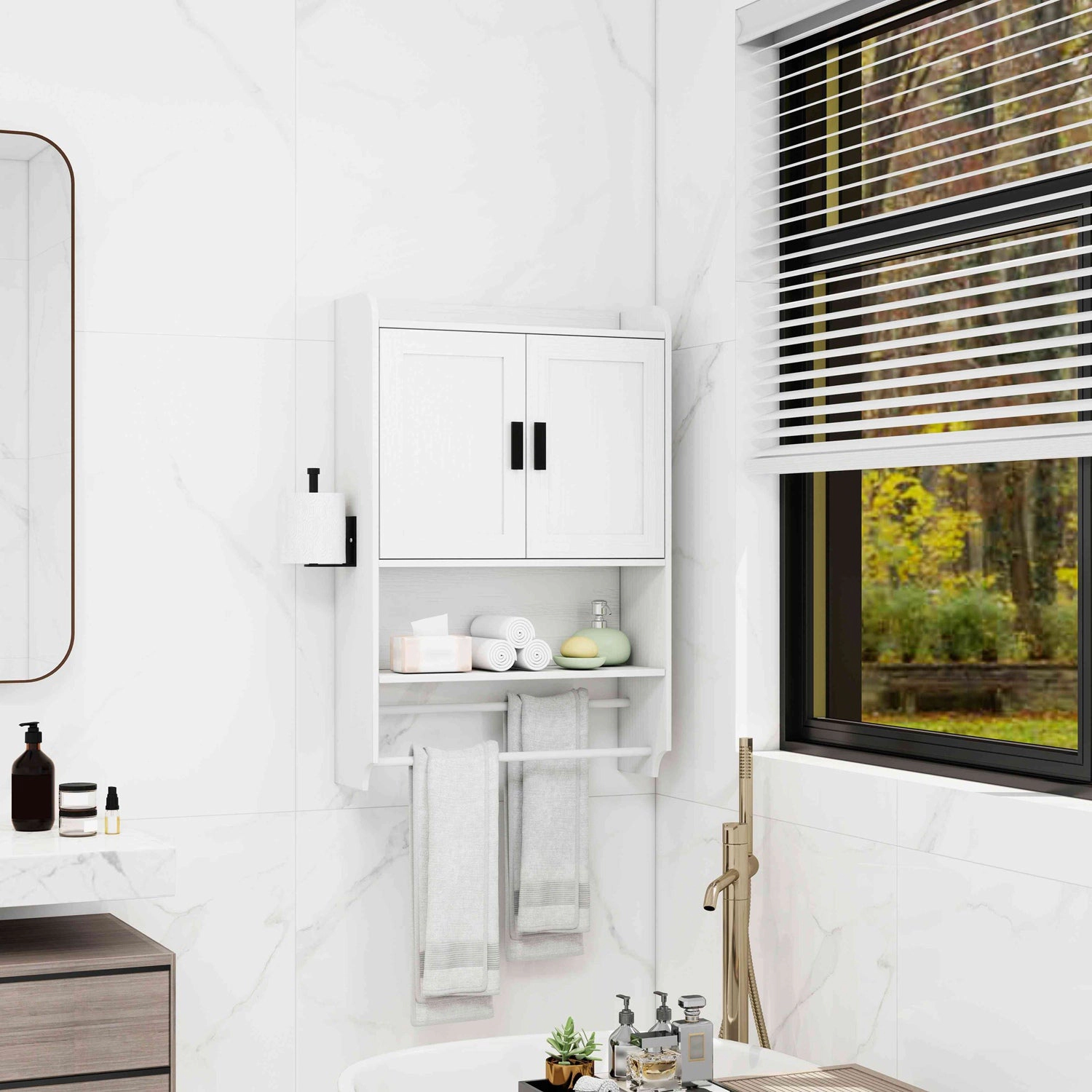 GBruno Wall-Mounted Bathroom Storage Cabinet