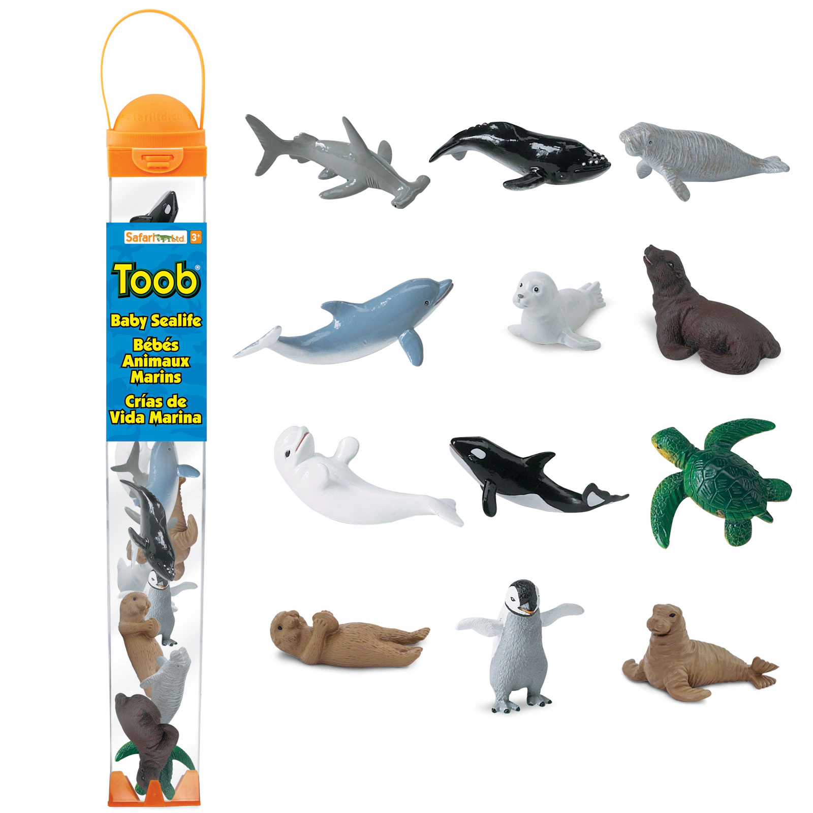 Safari Ltd. - Baby Sea Lifes TOOB - contains 12 Mini Figurines