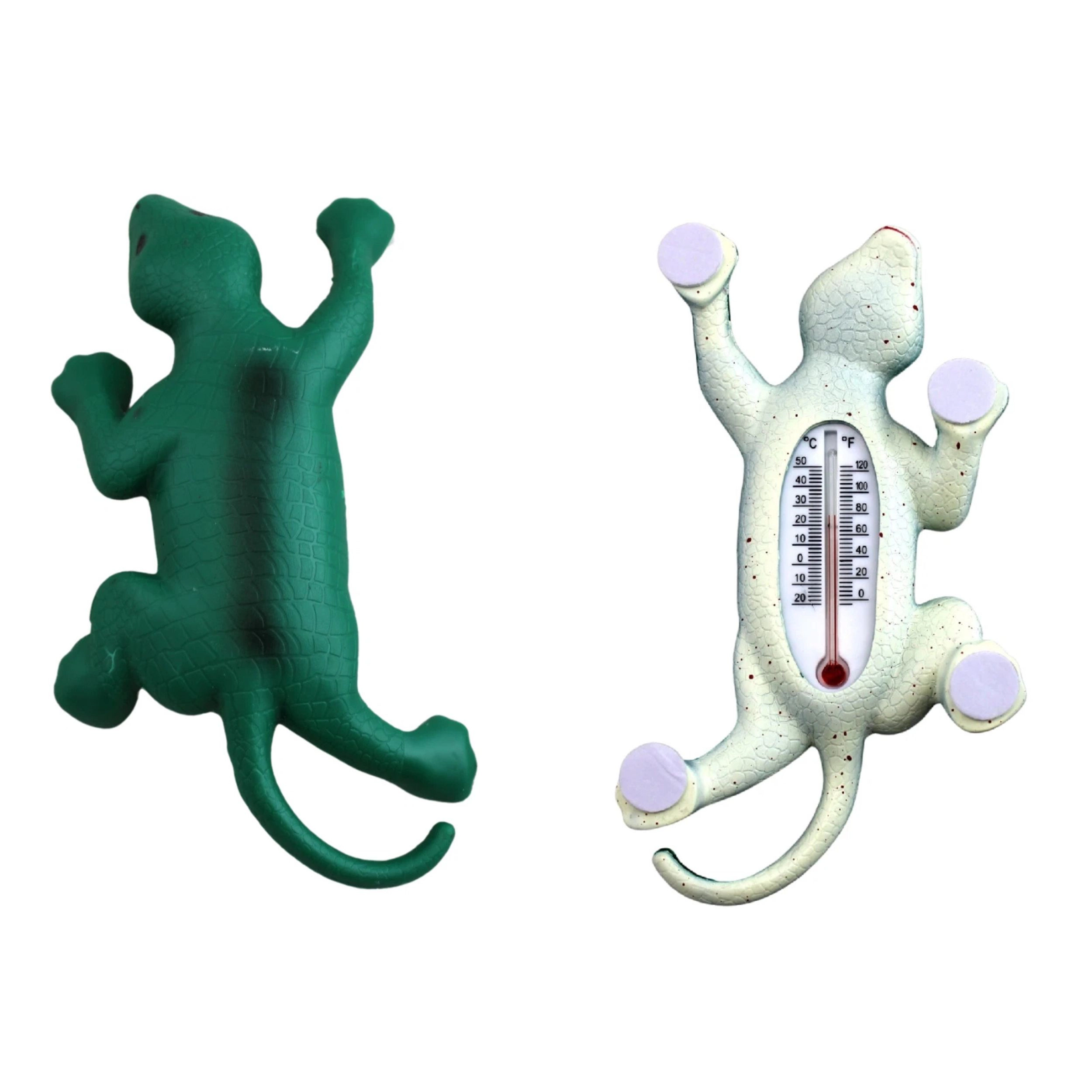 Home Collection Gecko Lizard Outdoor Window Thermometer Peel & Stick Glass Thermometer