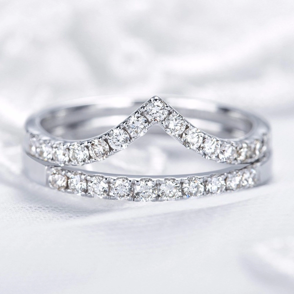 Wardrobe Whimsy Adjustable Pave Cubic Zirconia Eternity Band Ring