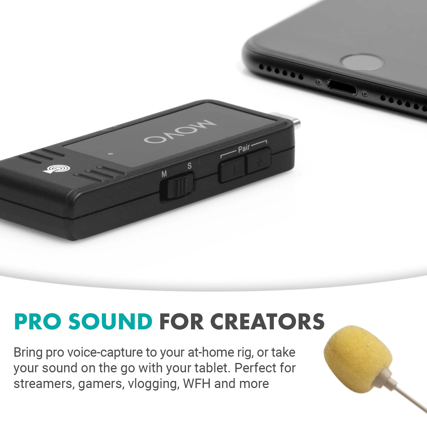 Movo WMX-1-UH USB-C Wireless Headset Microphone